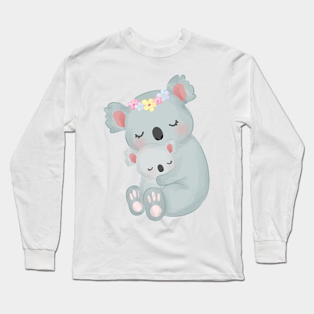 Panda Bear Long Sleeve T-Shirt by O2Graphic